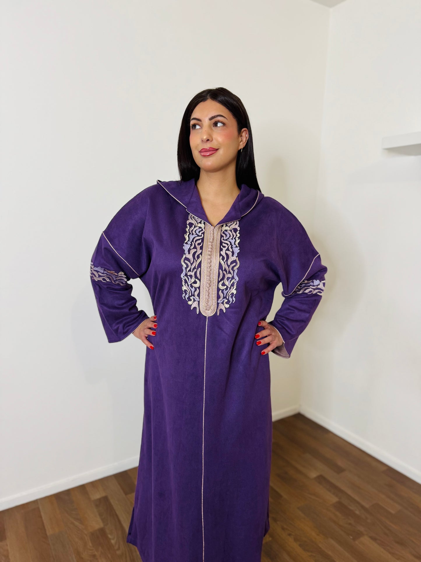 JELLABA NAWRA PRUNE
