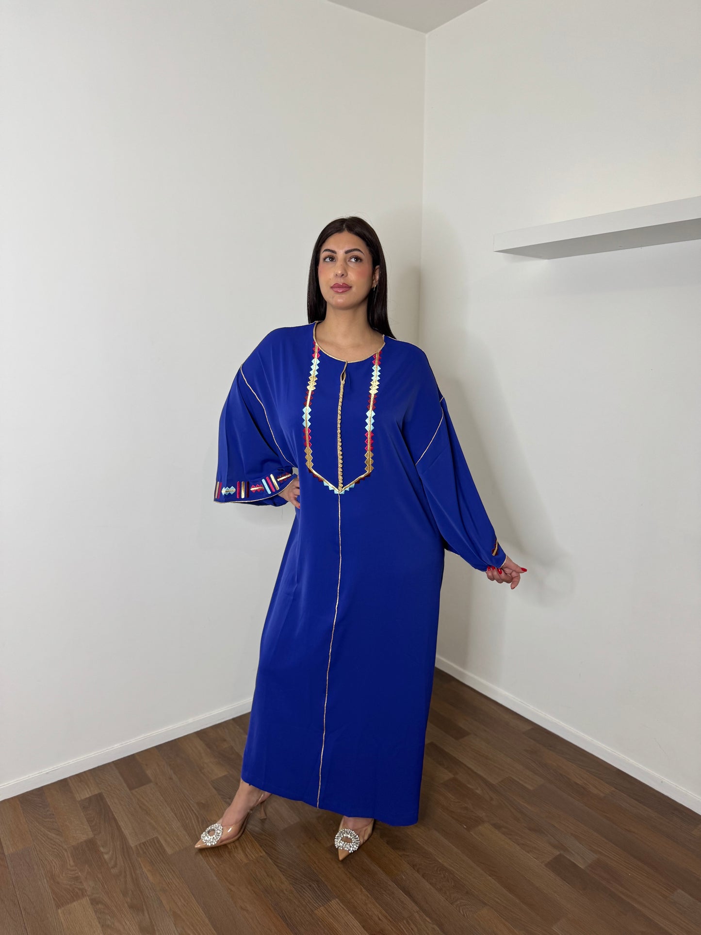 CAFTAN BRODES BLEU