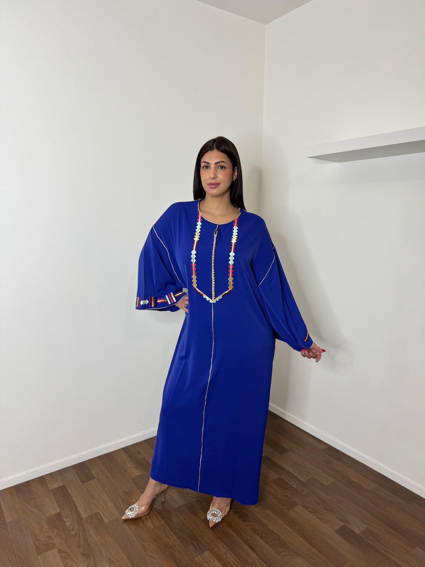 CAFTAN BRODES BLEU