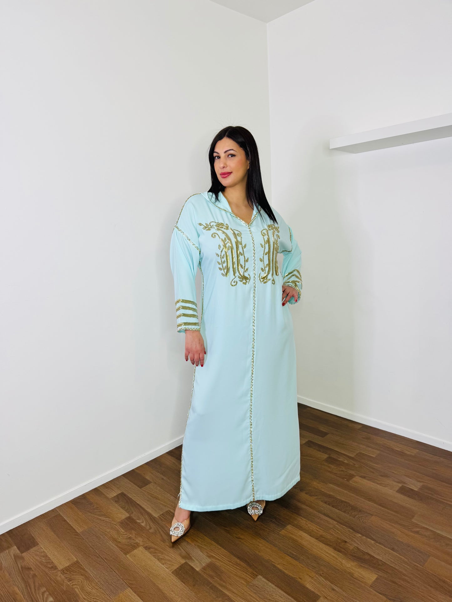 JELLABA PERLEES TURQUOISE