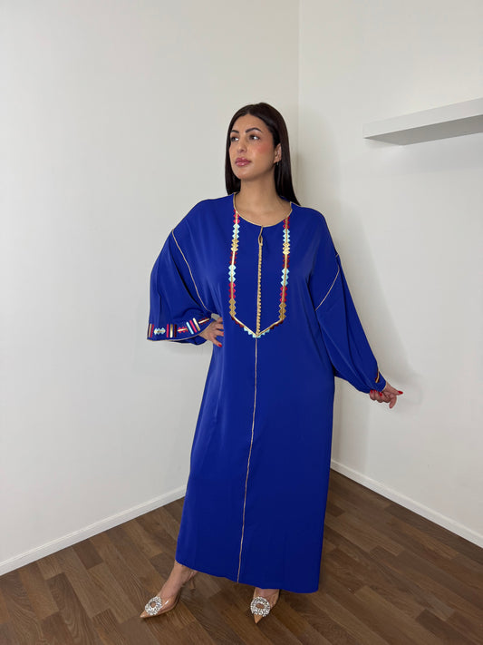 CAFTAN BRODES BLEU